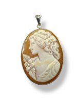 Pendente Mandile 1922 Donna Cammei  in Argento Conchiglia 2MCICM16 - 2MCICM16